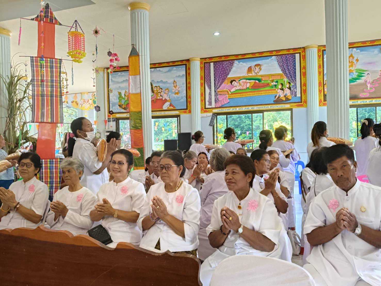 ภาพร่วมพิธีกรรมวัดโนนยอสามัคคีธรรม