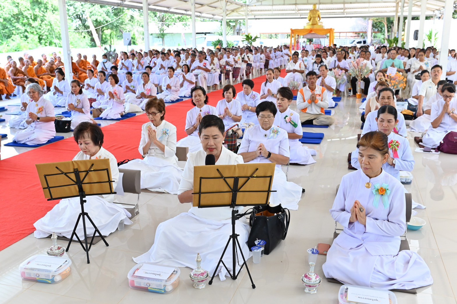 ภาพกล่าวคำถวายกฐินศูนย์ปฏิบัติธรรมโคกก่อจังหวัดมหาสารคาม