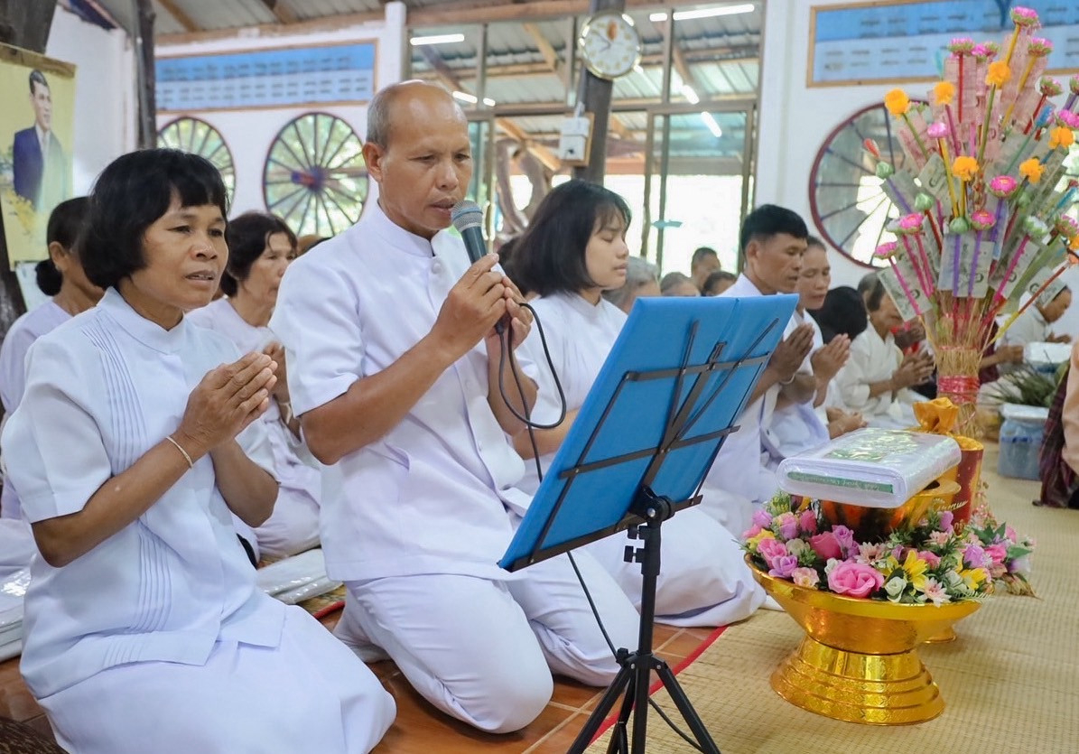 ภาพกล่าวคำถวายกฐินวัดป่าโพธิสมภาร