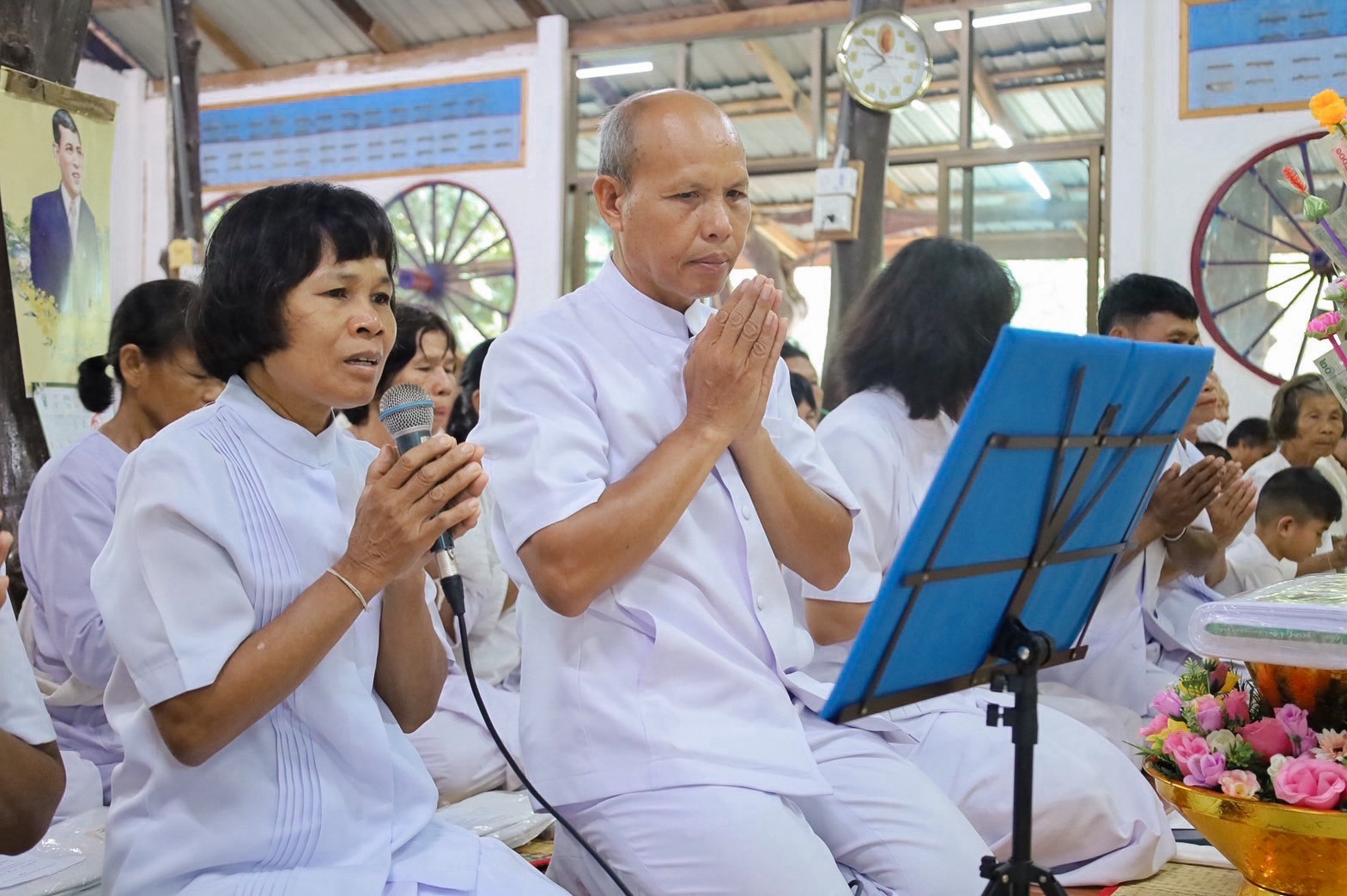 ภาพร่วมพิธีกรรมวัดป่าโพธิสมภาร