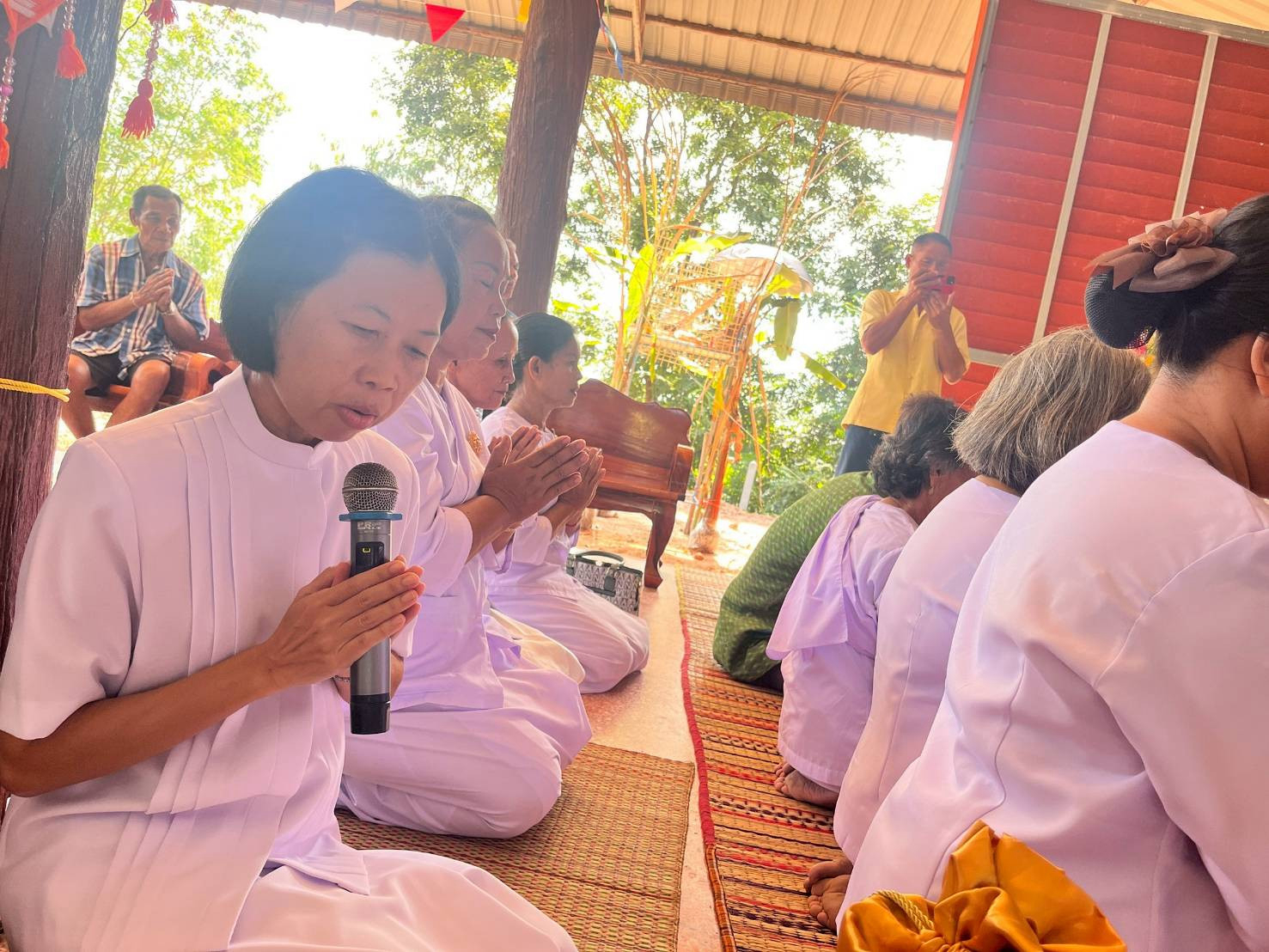 ภาพกล่าวคำถวายกฐินวัดบ้านสะแบงตาก