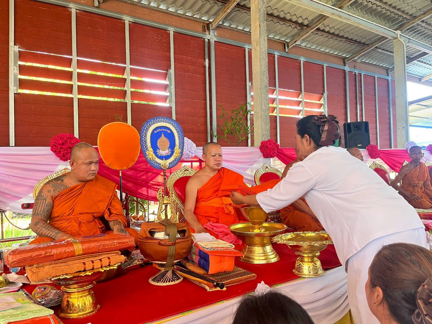 ภาพร่วมพิธีกรรมวัดบ้านสะแบงตาก