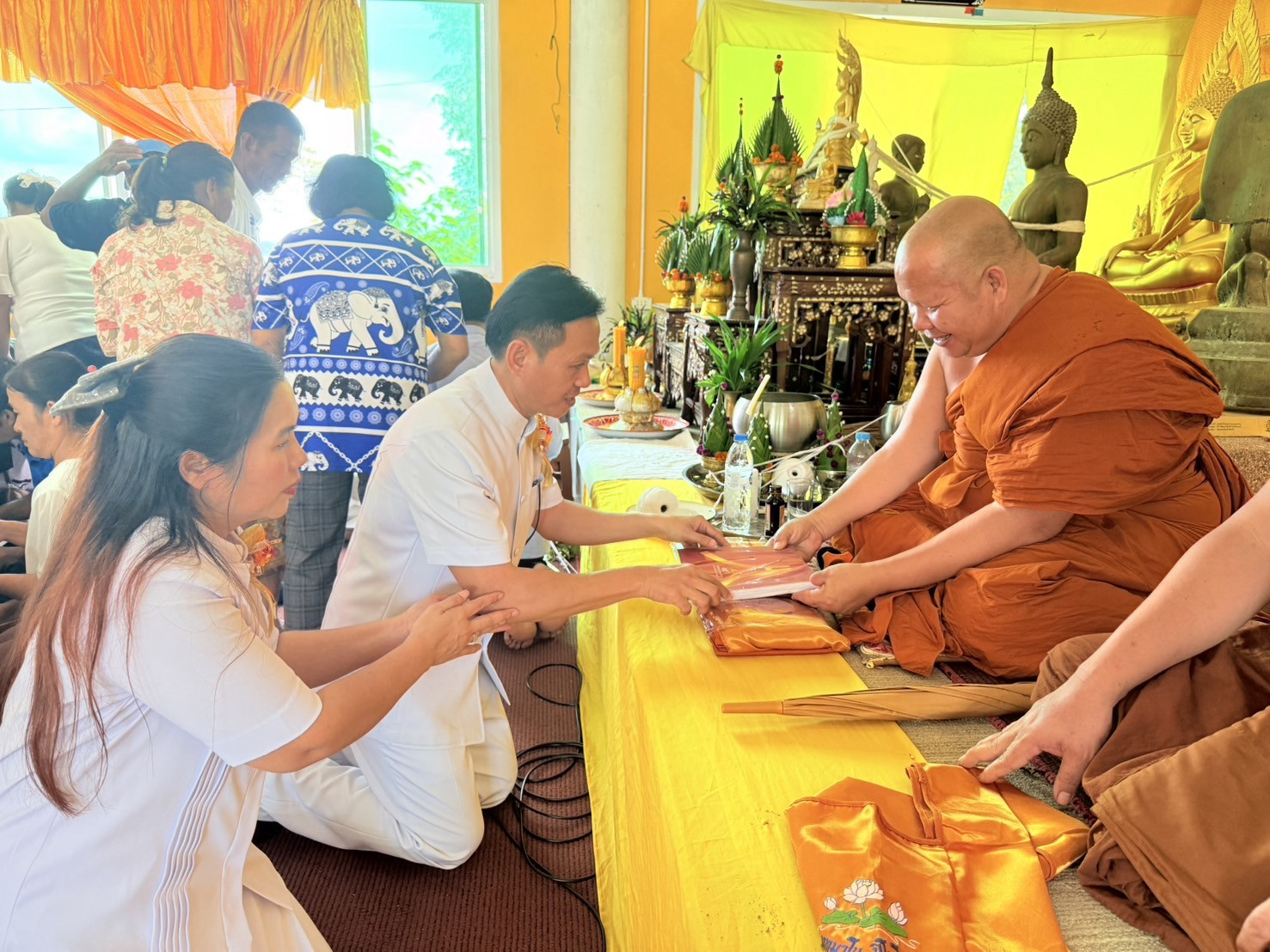 ภาพร่วมพิธีกรรมวัดใหม่ศรีชมภู