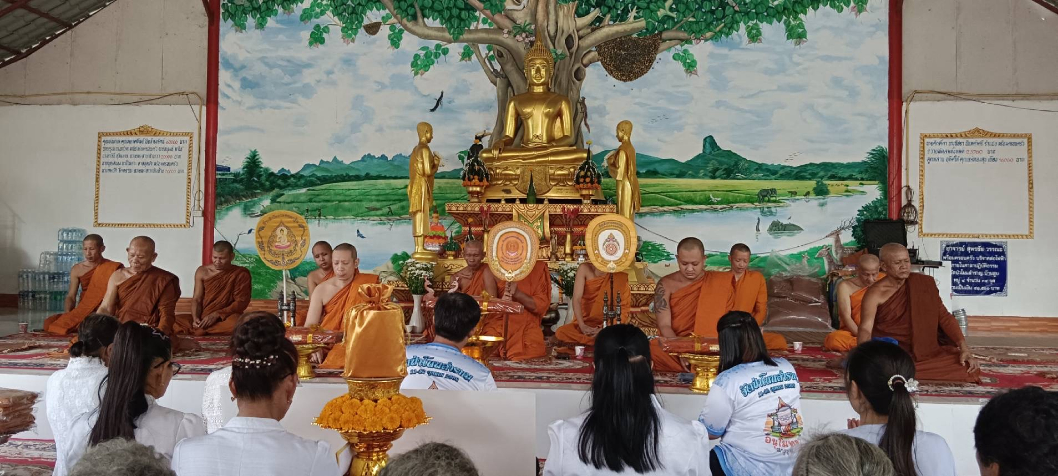 ภาพร่วมพิธีกรรมวัดป่าโนนสำราญ