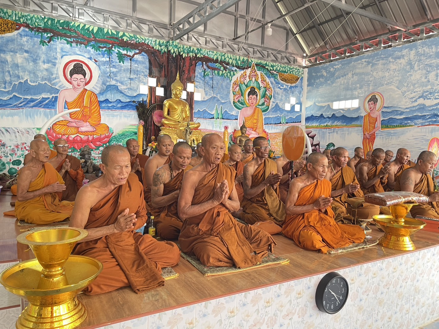 ภาพร่วมพิธีกรรมวัดป่าขันติปภากโร