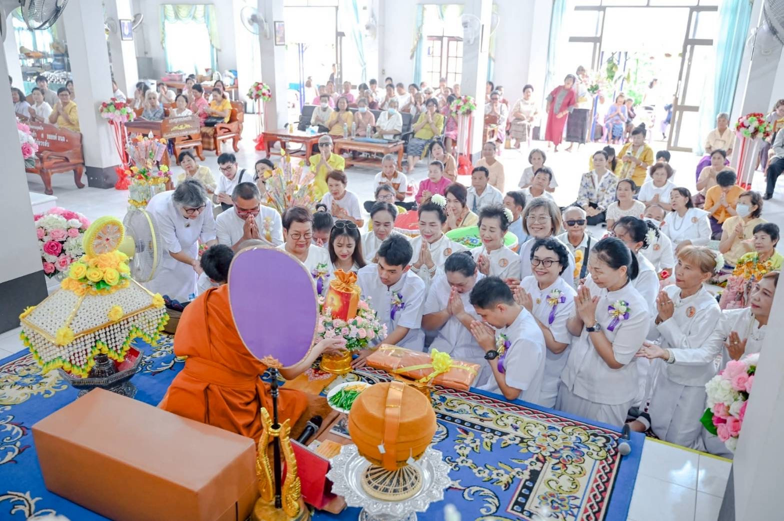 ภาพร่วมพิธีกรรมวัดศรีบุญเรือง