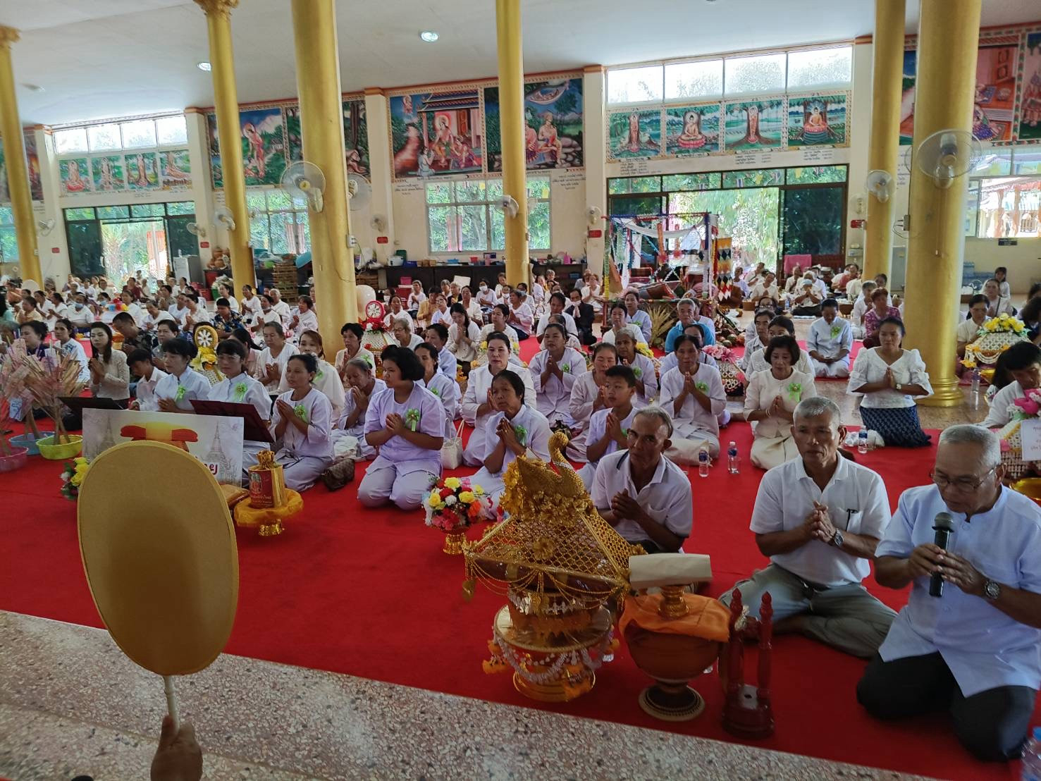 ภาพร่วมพิธีกรรมวัดศรีโพนเมือง