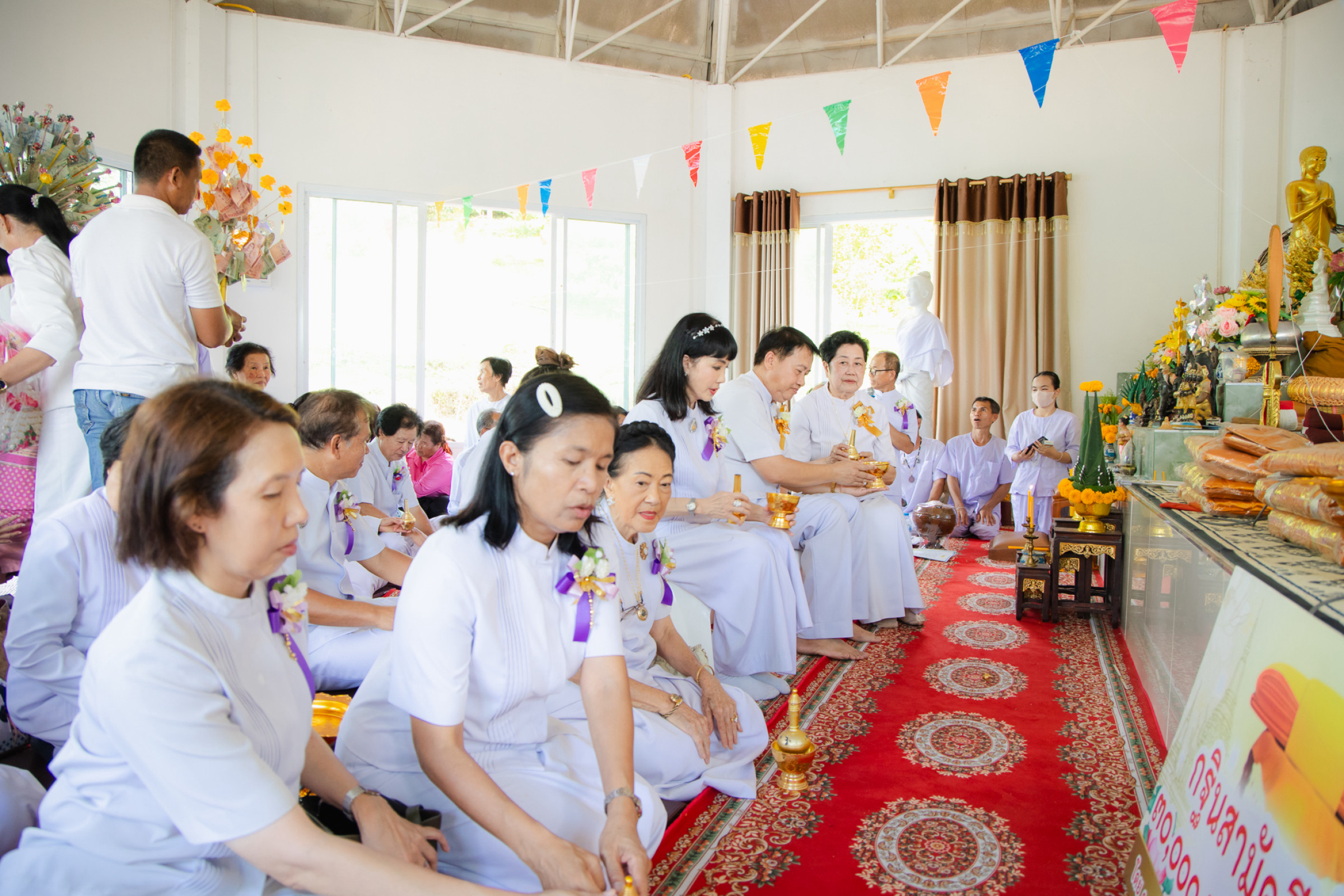 ภาพร่วมพิธีกรรมสำนักสงฆ์ห้วยไหกอไร่ใหญ่