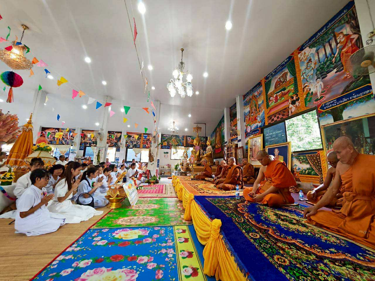 ภาพร่วมพิธีกรรมวัดลุมพินีวนาราม
