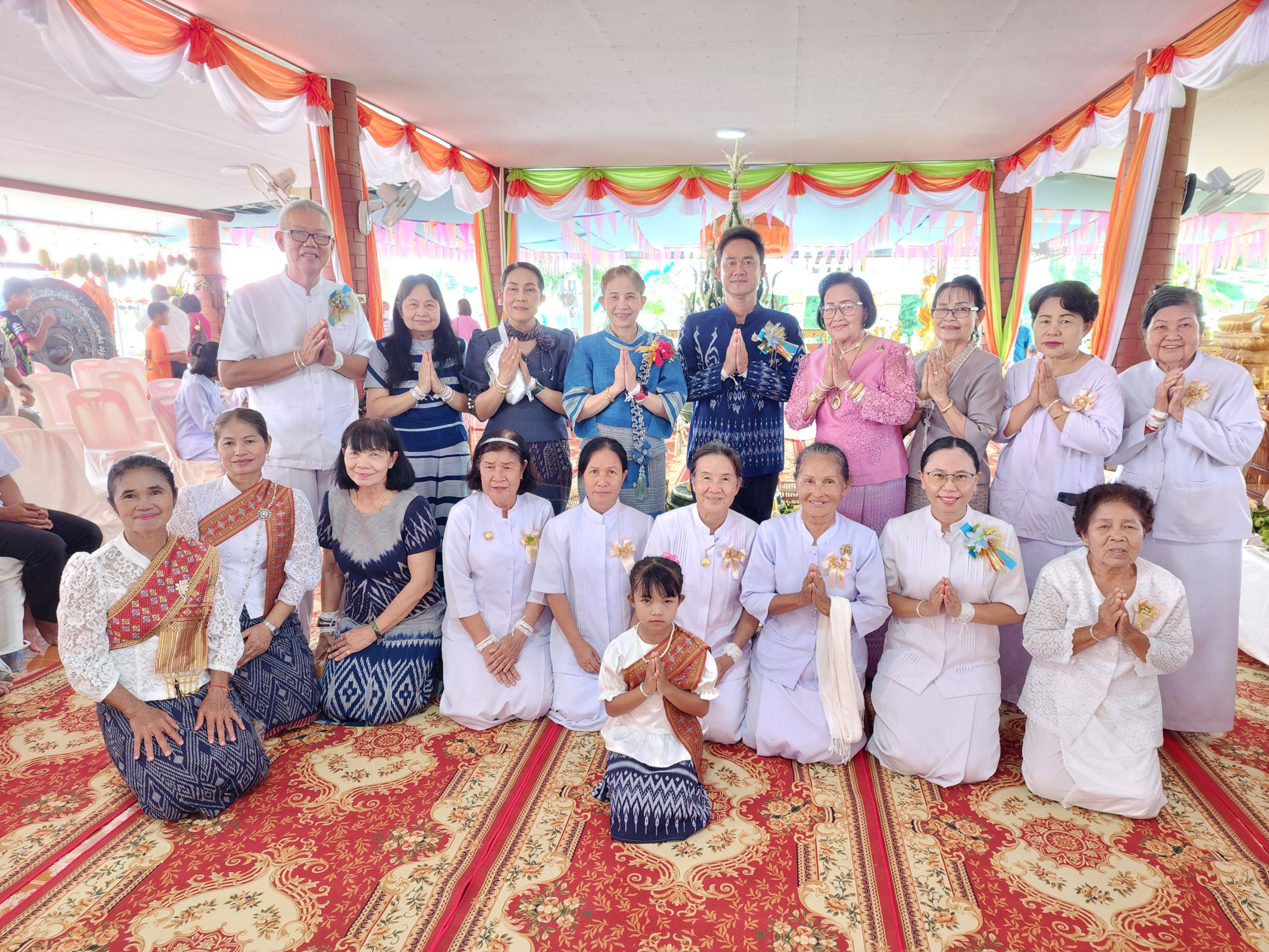 ภาพร่วมพิธีกรรมวัดป่าติ้วสุวรรณาราม