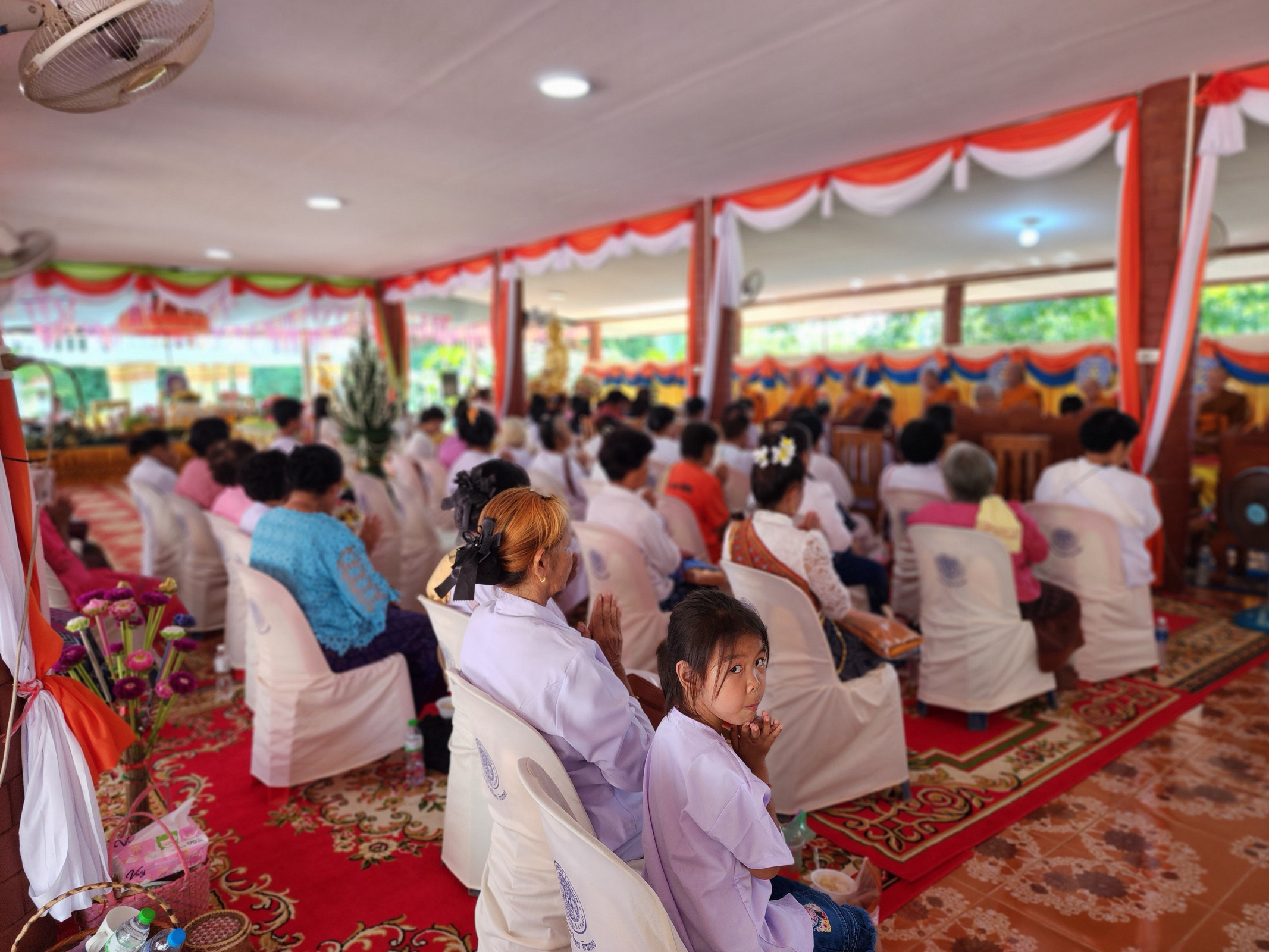 ภาพร่วมพิธีกรรมวัดป่าติ้วสุวรรณาราม