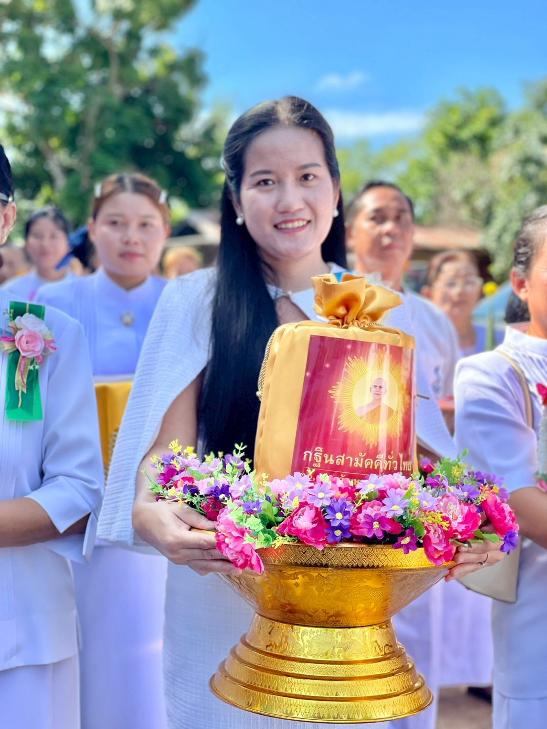 ภาพร่วมพิธีกรรมวัดโนนแจ้ง