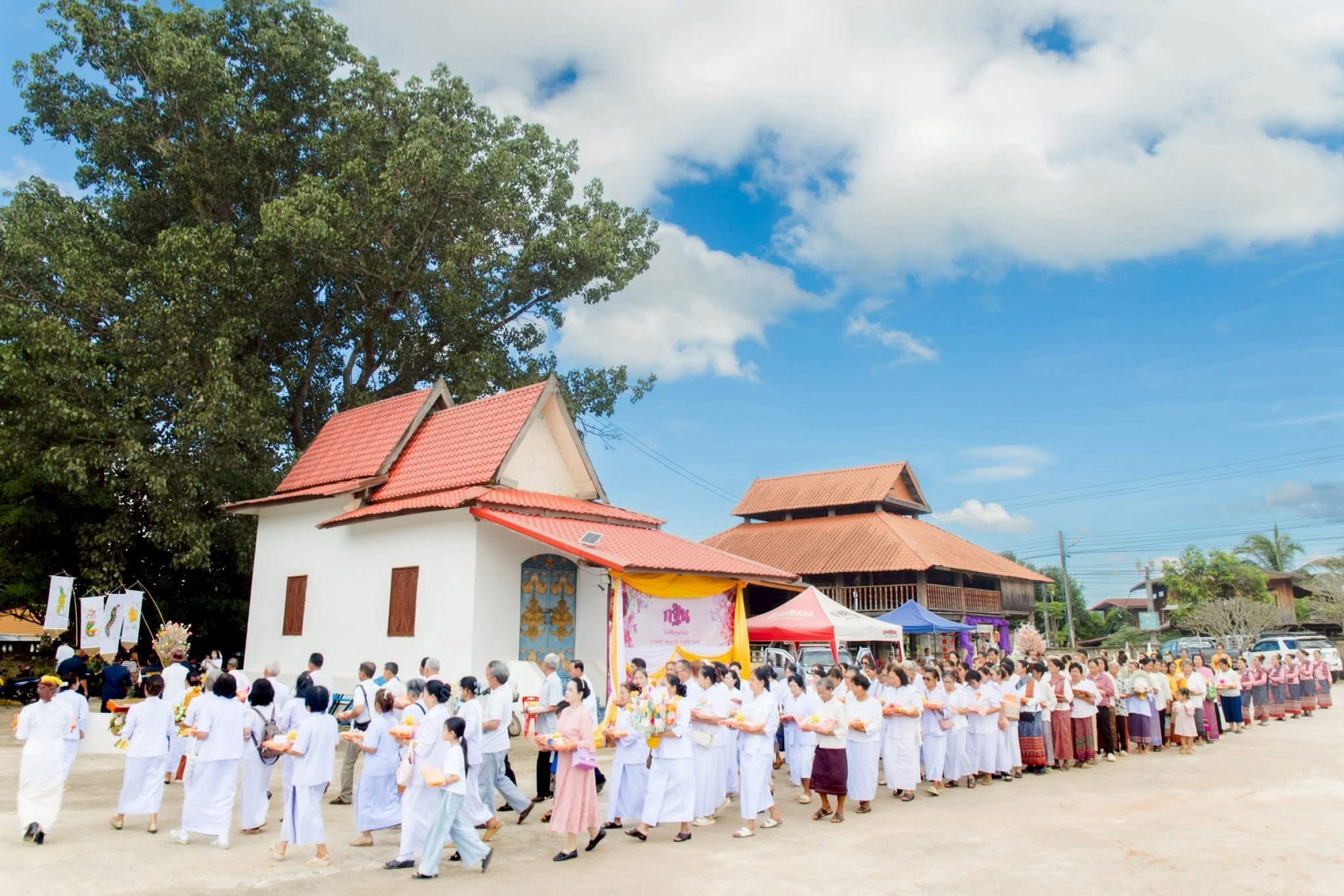 ภาพร่วมพิธีกรรมวัดศรีบุญเรือง
