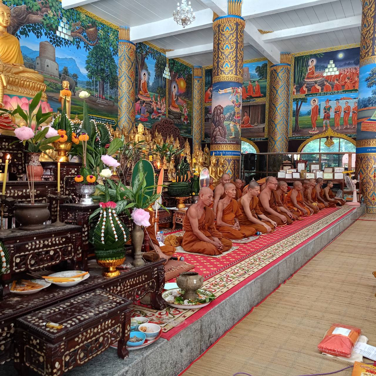 ภาพร่วมพิธีกรรมวัดป่าหนองสะแนน