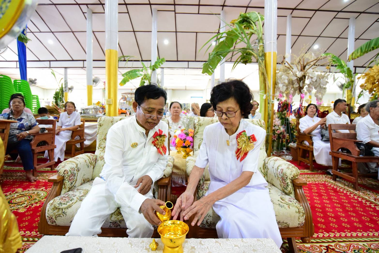 ภาพร่วมพิธีกรรมวัดโกรกแก้ววงพระจันทร์