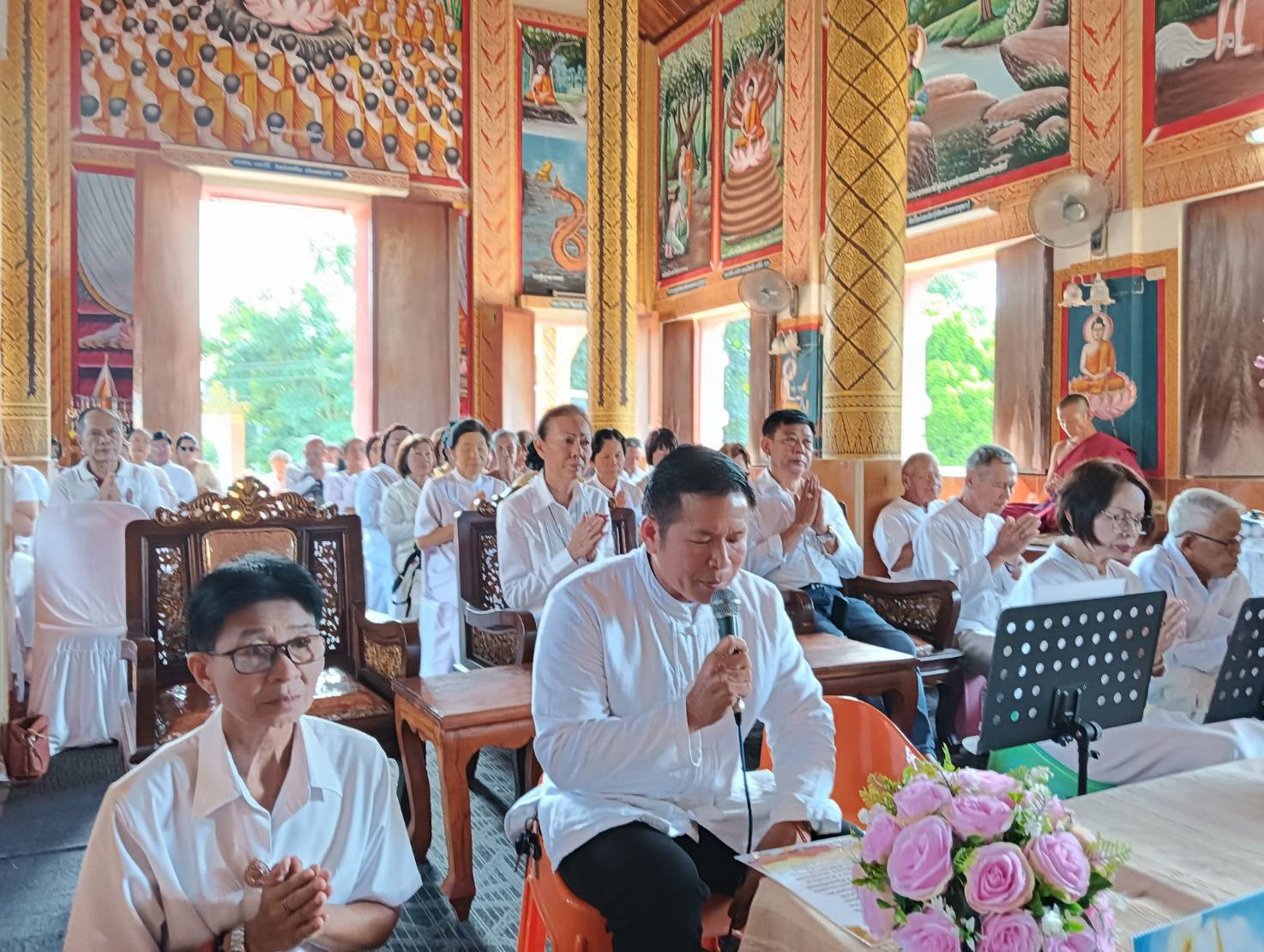 ภาพกล่าวคำถวายกฐินวัดแม่แนต