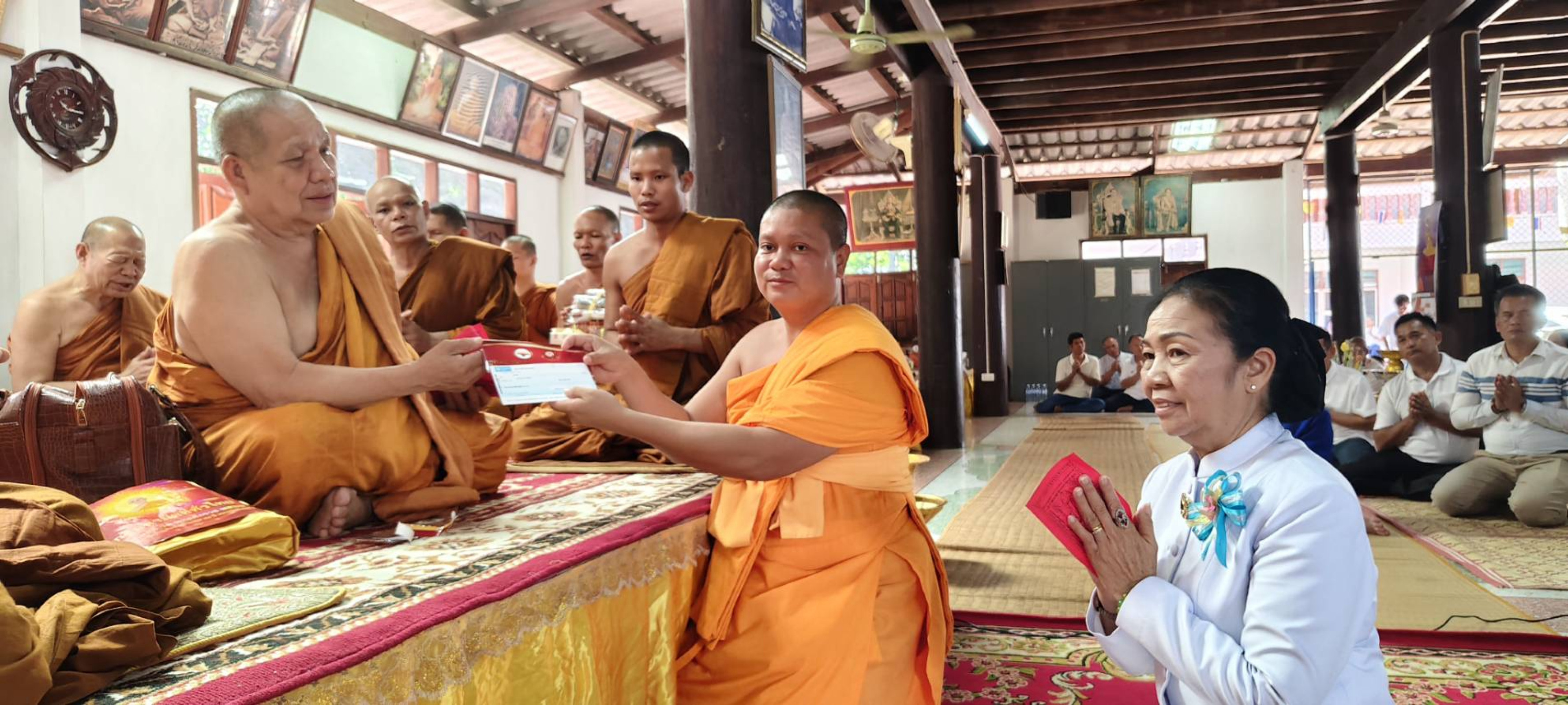 ภาพร่วมพิธีกรรมวัดโชติการาม