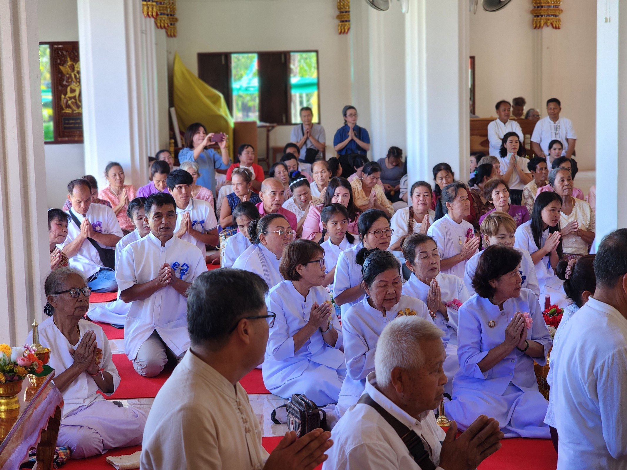 ภาพร่วมพิธีกรรมวัดพระพุทธไสยาราม
