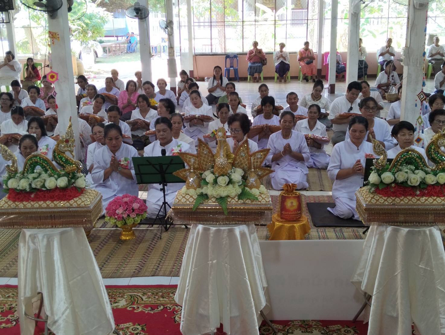 ภาพร่วมพิธีกรรมวัดป่าอุดมพร