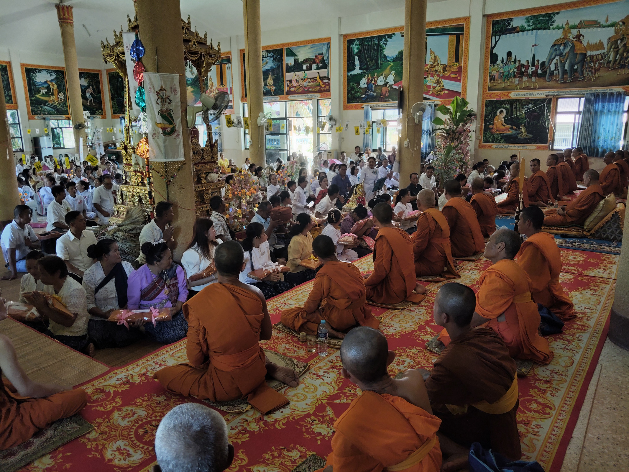 ภาพร่วมพิธีกรรมวัดศรีบุญเรือง