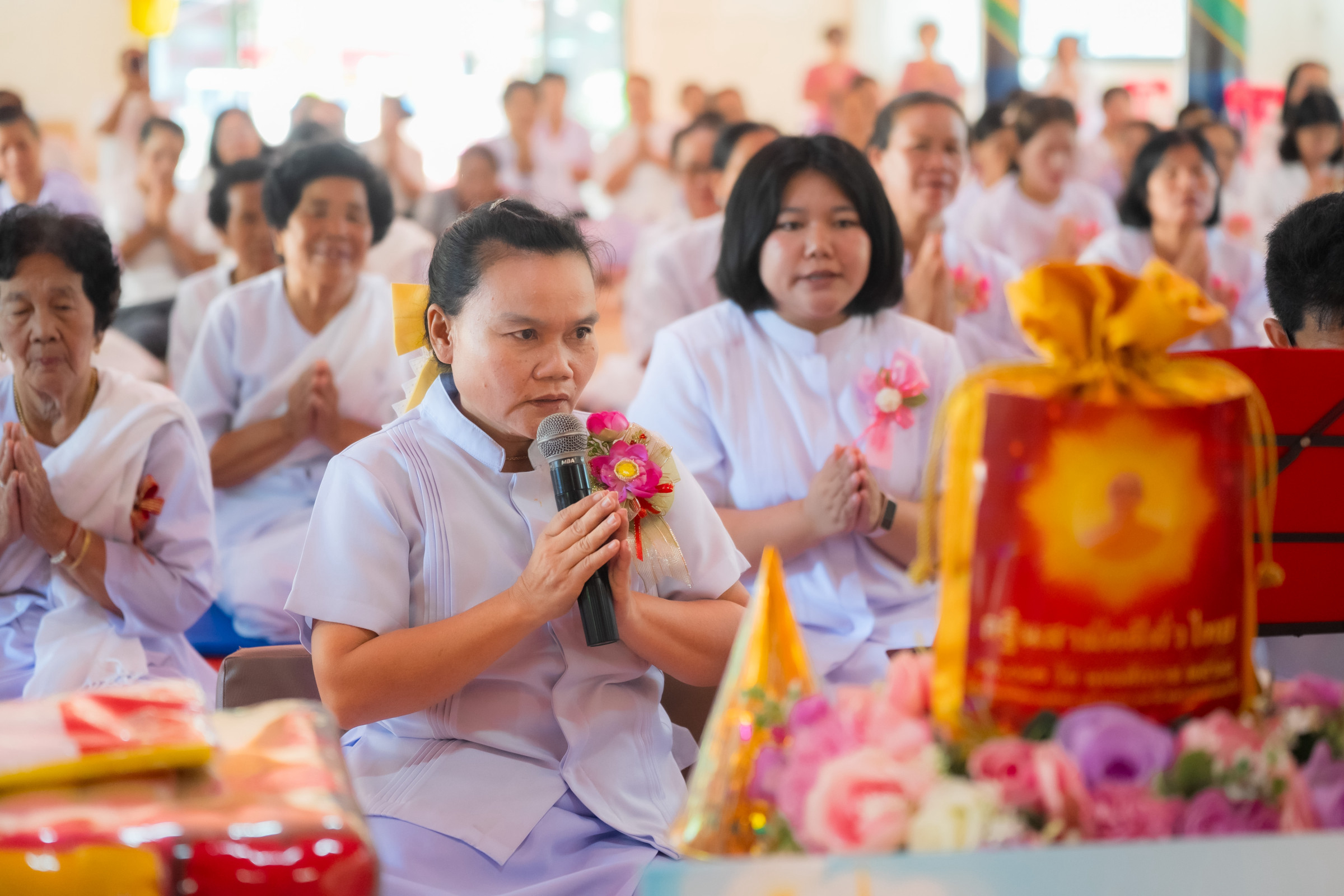 ภาพกล่าวคำถวายกฐินวัดศรีโพธิ์ชัย