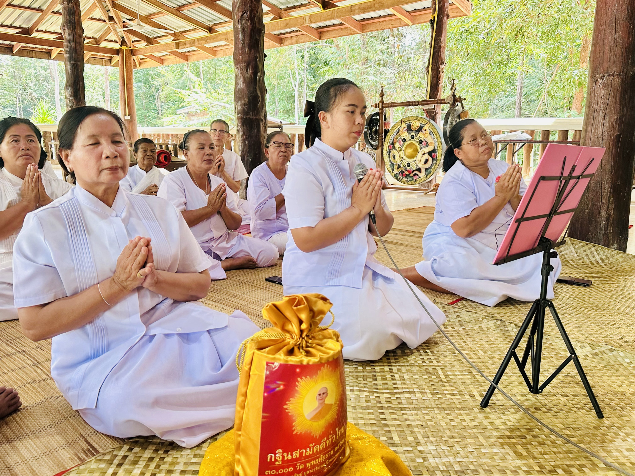 ภาพกล่าวคำถวายกฐินที่พักสงฆ์ดอนจำปา