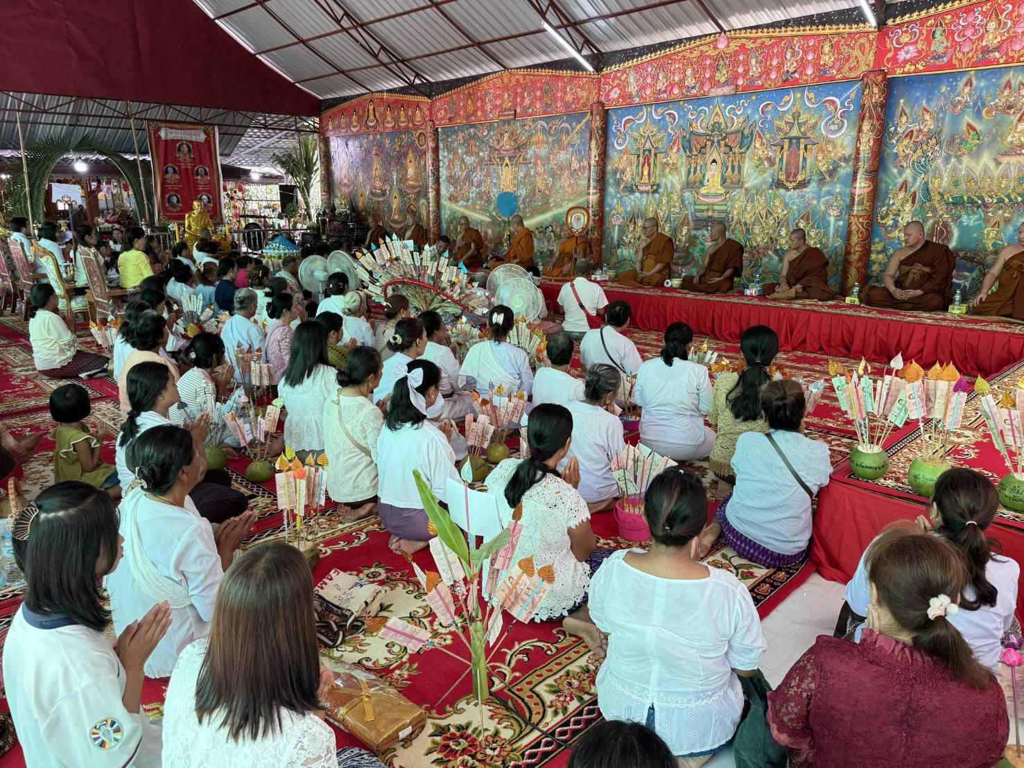 ภาพร่วมพิธีกรรมวัดเกษตรสมบูรณ์ (วัดภูน้อย)