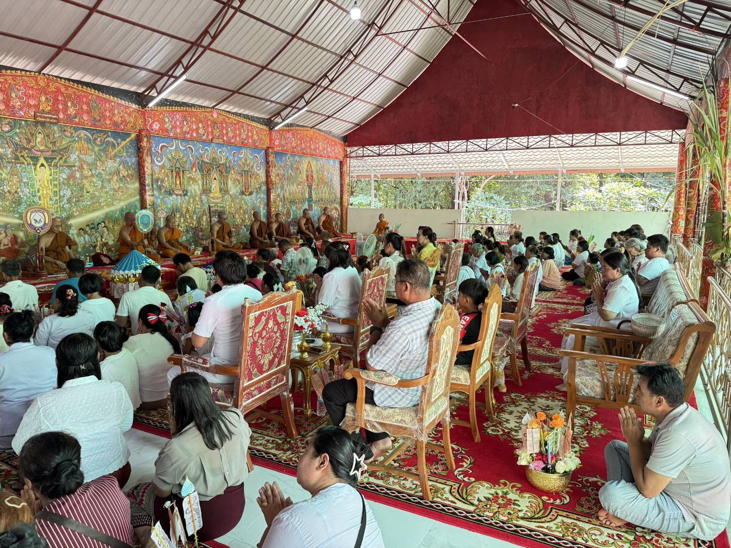 ภาพร่วมพิธีกรรมวัดเกษตรสมบูรณ์ (วัดภูน้อย)