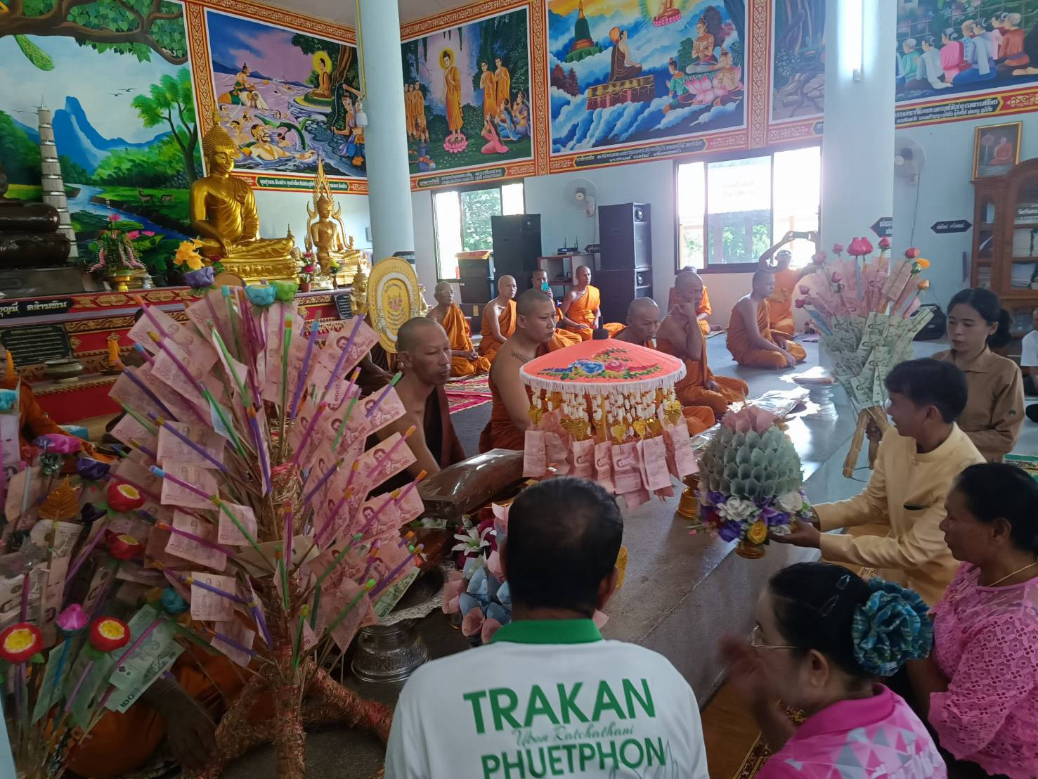 ภาพการถวายปัจจัยวัดกันตะภาราม