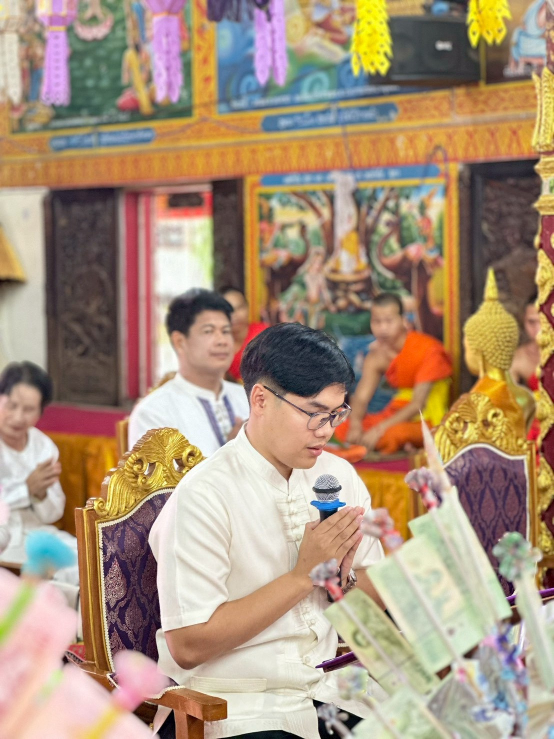 ภาพกล่าวคำถวายกฐินวัดบ้านแจ่ม