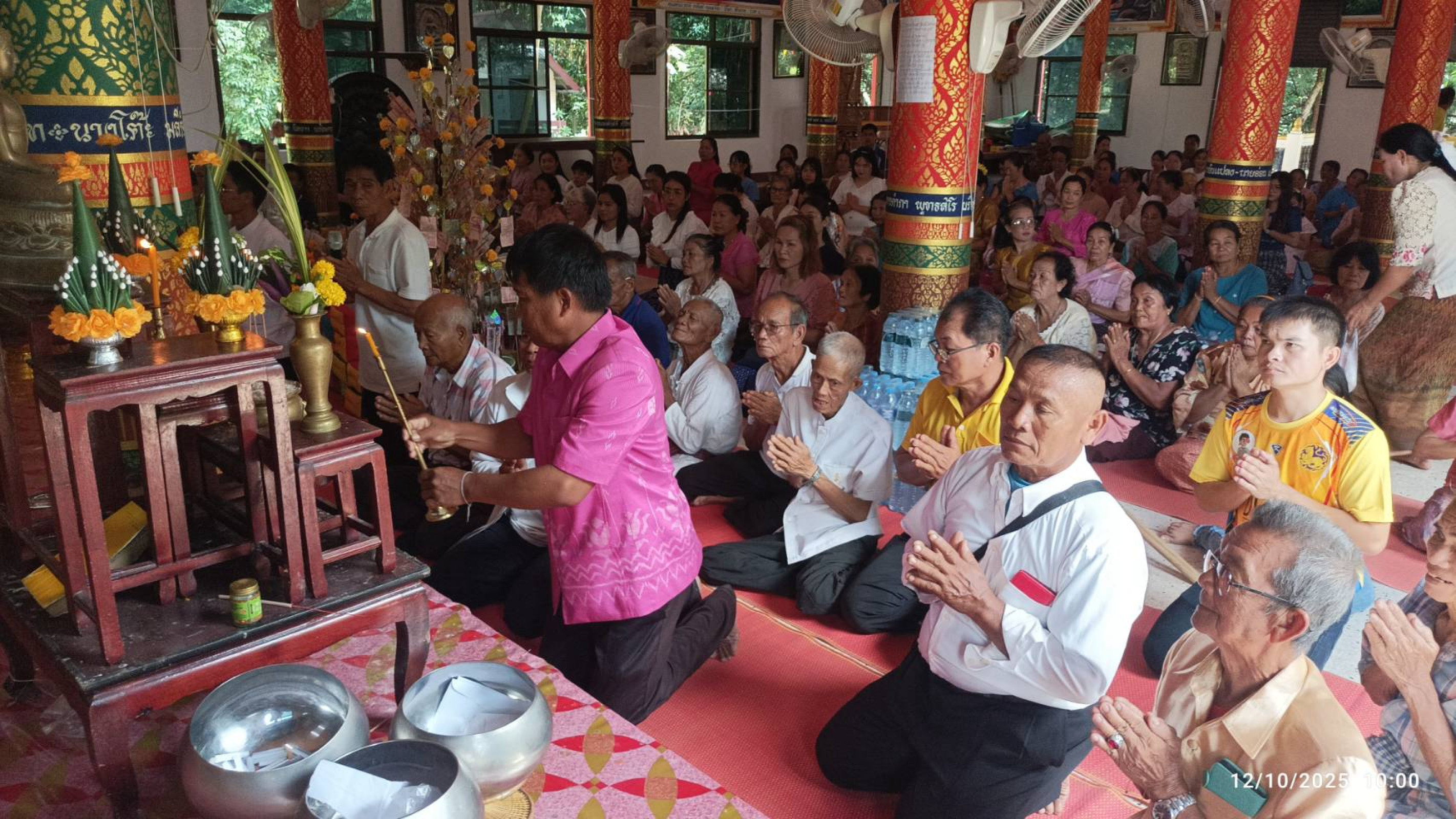 ภาพร่วมพิธีกรรมวัดโนนนิวาส