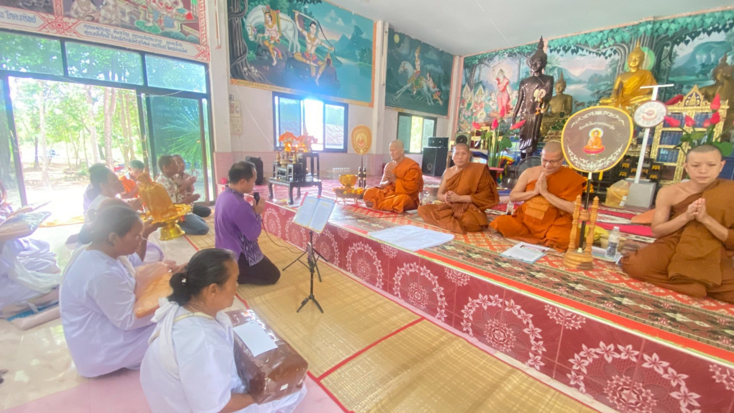 ภาพร่วมพิธีกรรมวัดป่าบุญญาวาส