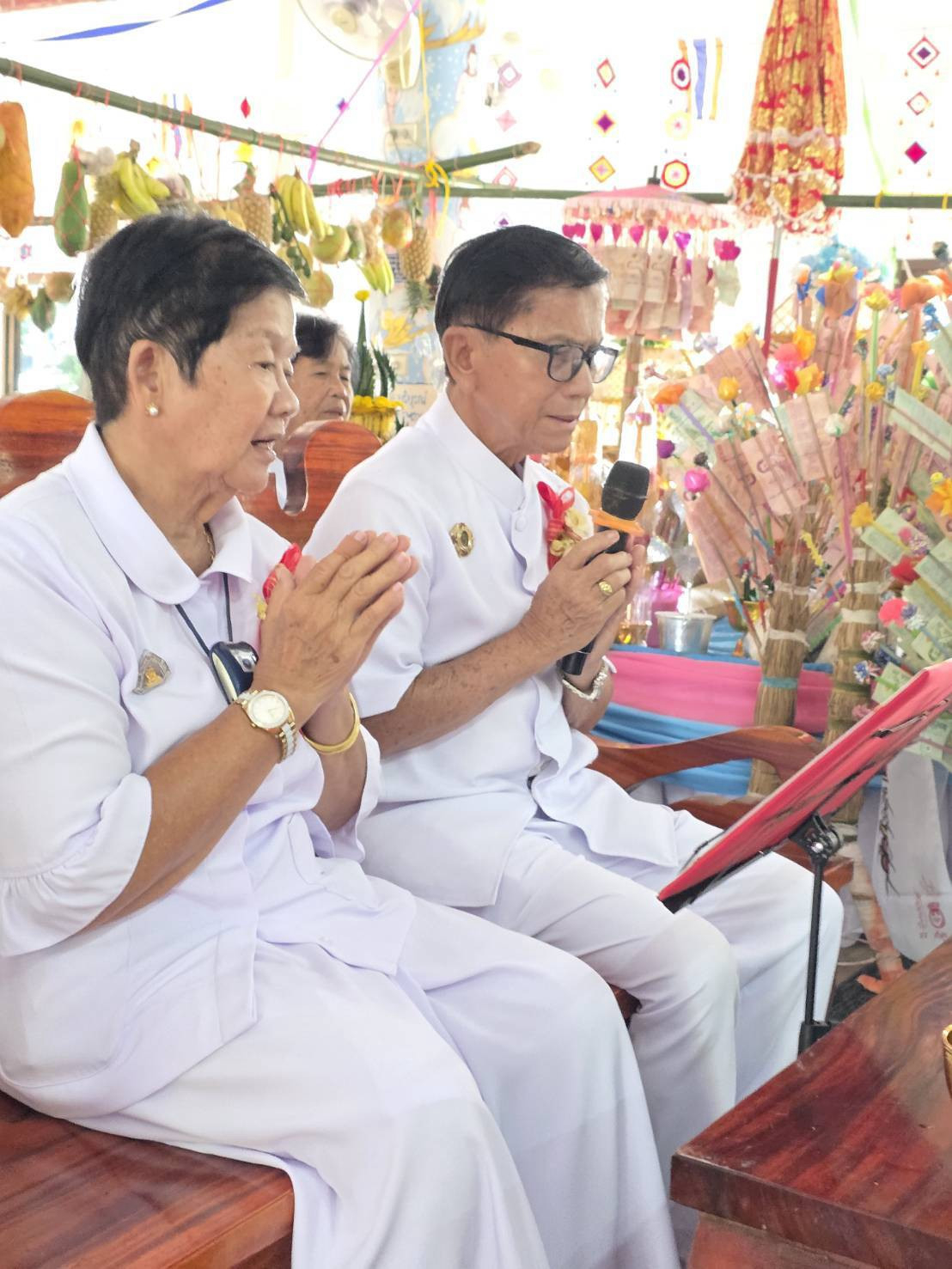 ภาพกล่าวคำถวายกฐินวัดม่วงงาม