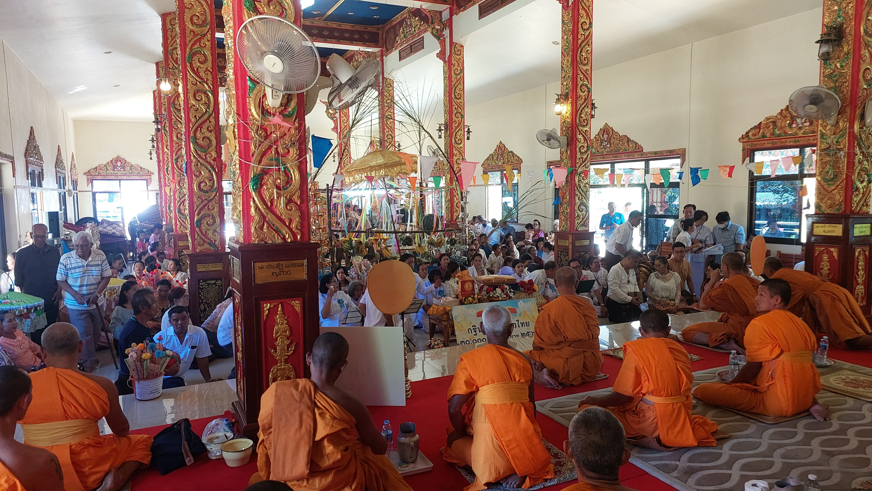 ภาพร่วมพิธีกรรมวัดบุ่งมะแลง