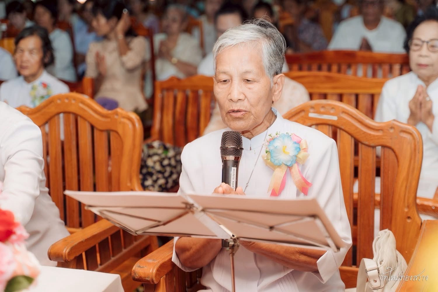 ภาพกล่าวคำถวายกฐินวัดใหม่ทองสว่าง