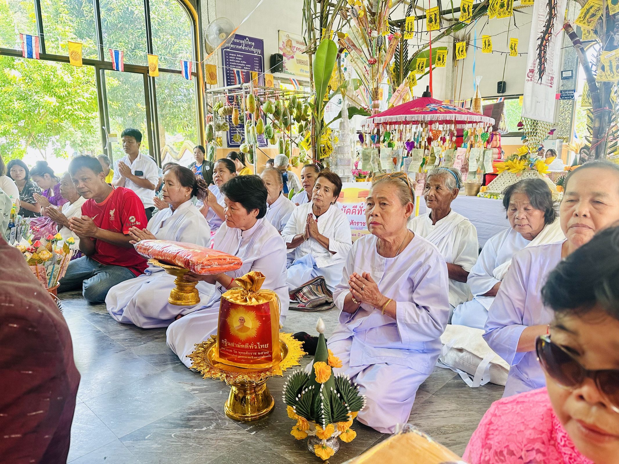 ภาพร่วมพิธีกรรมวัดทุ่งนาใน