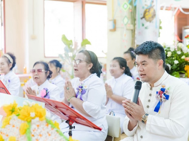 ภาพกล่าวคำถวายกฐินวัดป่าโนนสะอาด