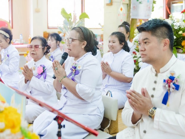 ภาพร่วมพิธีกรรมวัดป่าโนนสะอาด
