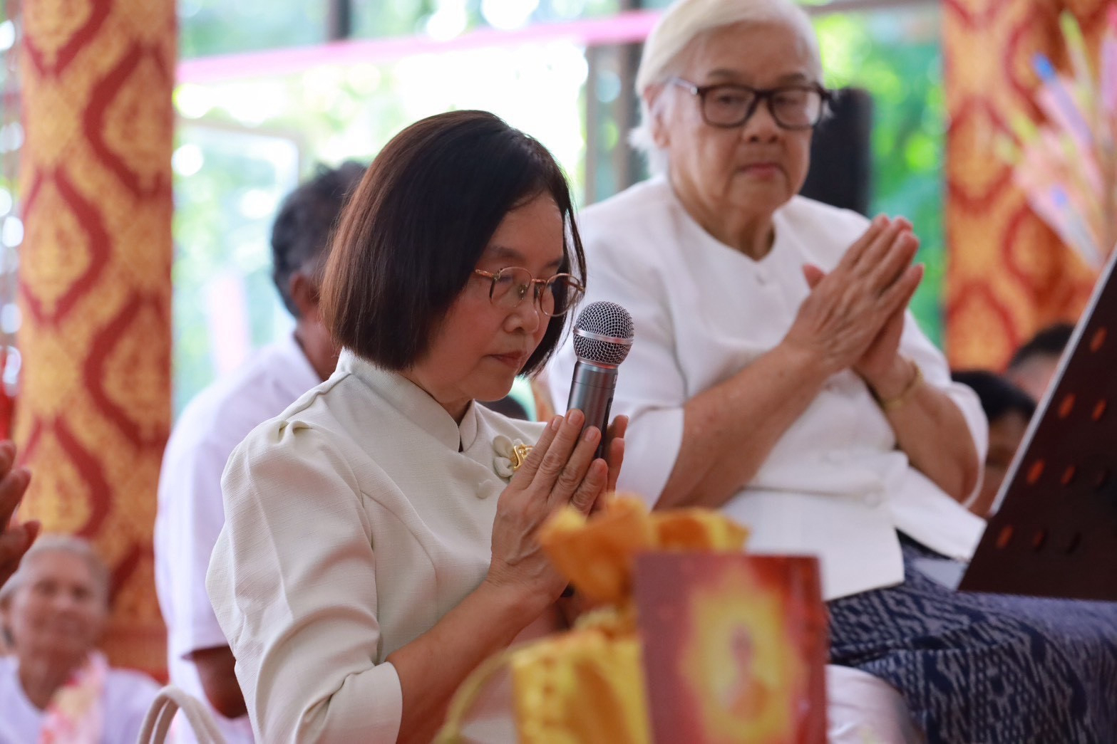 ภาพกล่าวคำถวายกฐินวัดโนนอุดมสมบูรณ์