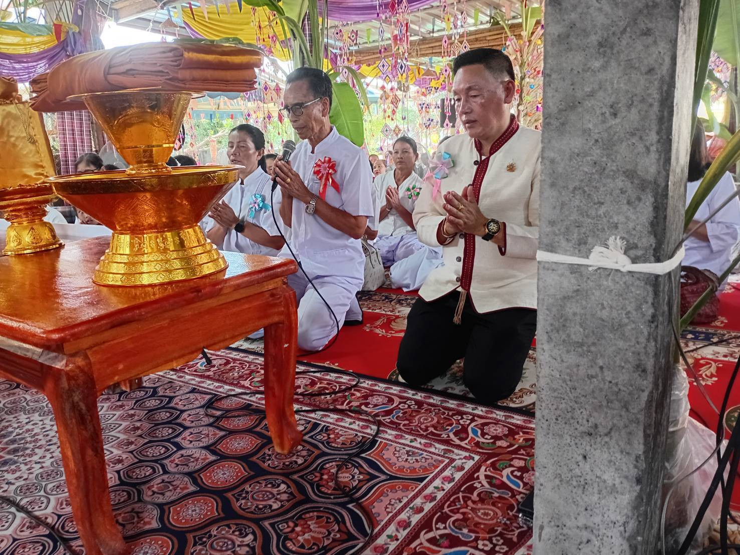 ภาพกล่าวคำถวายกฐินวัดอินเขียนหนองโนนารีพัฒนาราม