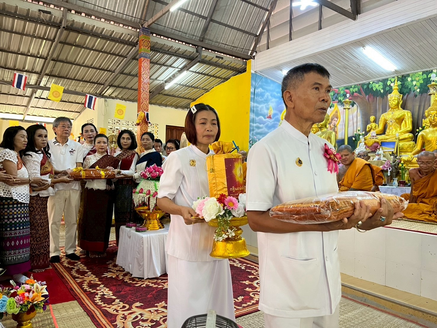 ภาพร่วมพิธีกรรมวัดป่าสุขิตาราม