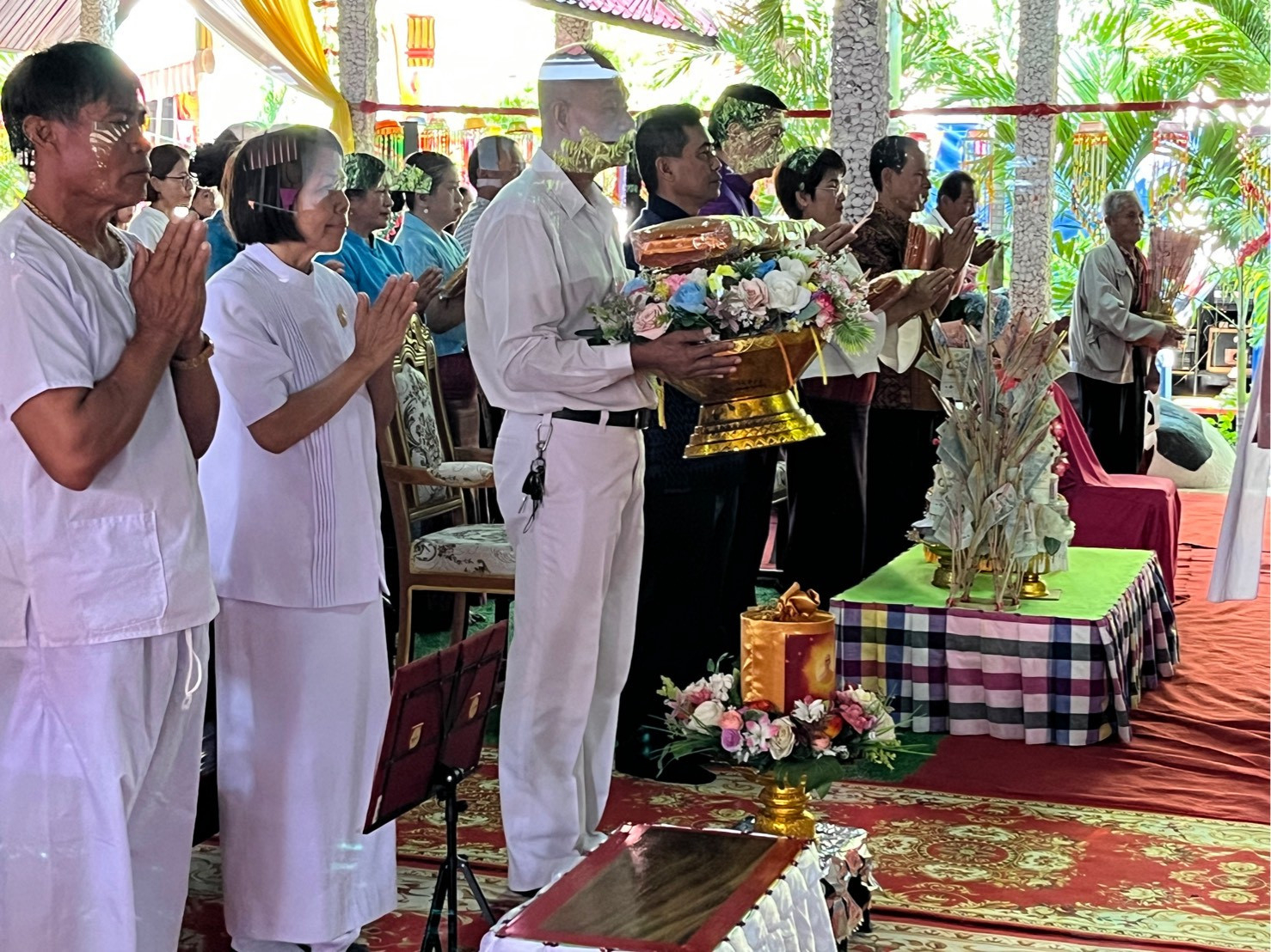 ภาพร่วมพิธีกรรมวัดโนนงาม