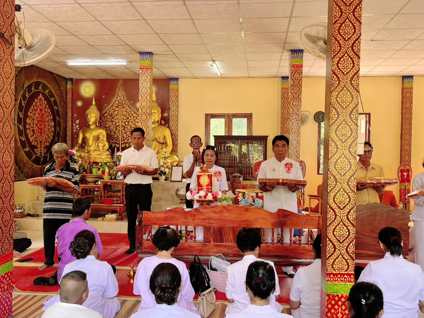 ภาพร่วมพิธีกรรมวัดศิริธรรมาราม