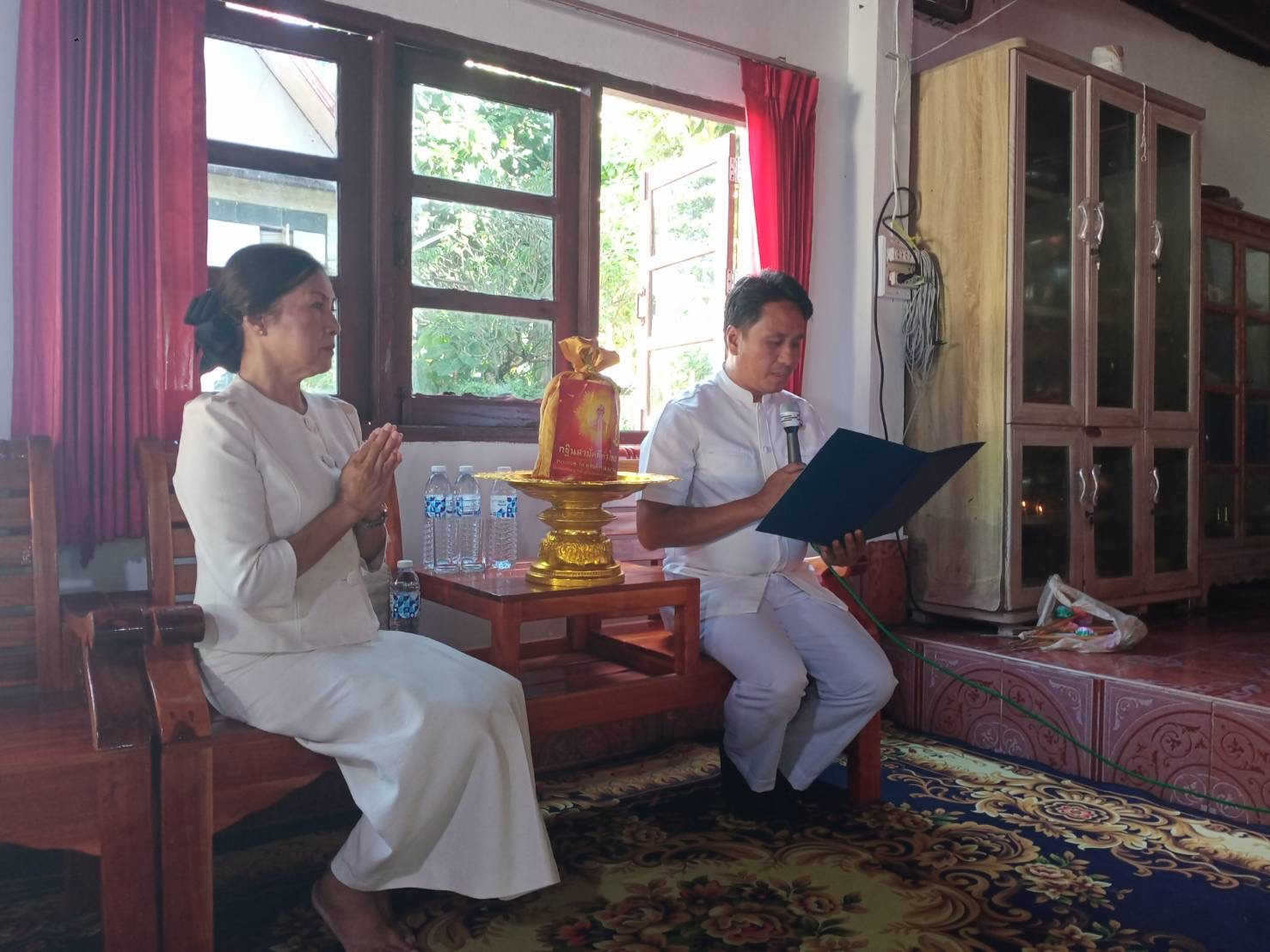 ภาพกล่าวคำถวายกฐินวัดกุศลนารี