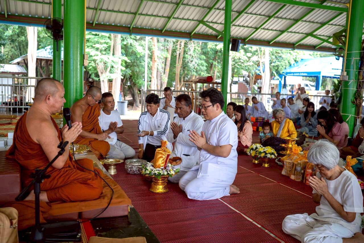 ภาพร่วมพิธีกรรมวัดซำขามถ้ำยาว