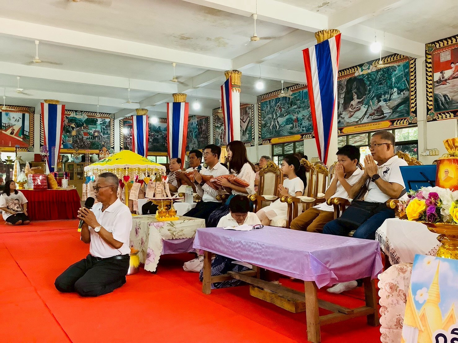 ภาพร่วมพิธีกรรมวัดศรีสุมังค์วนาราม