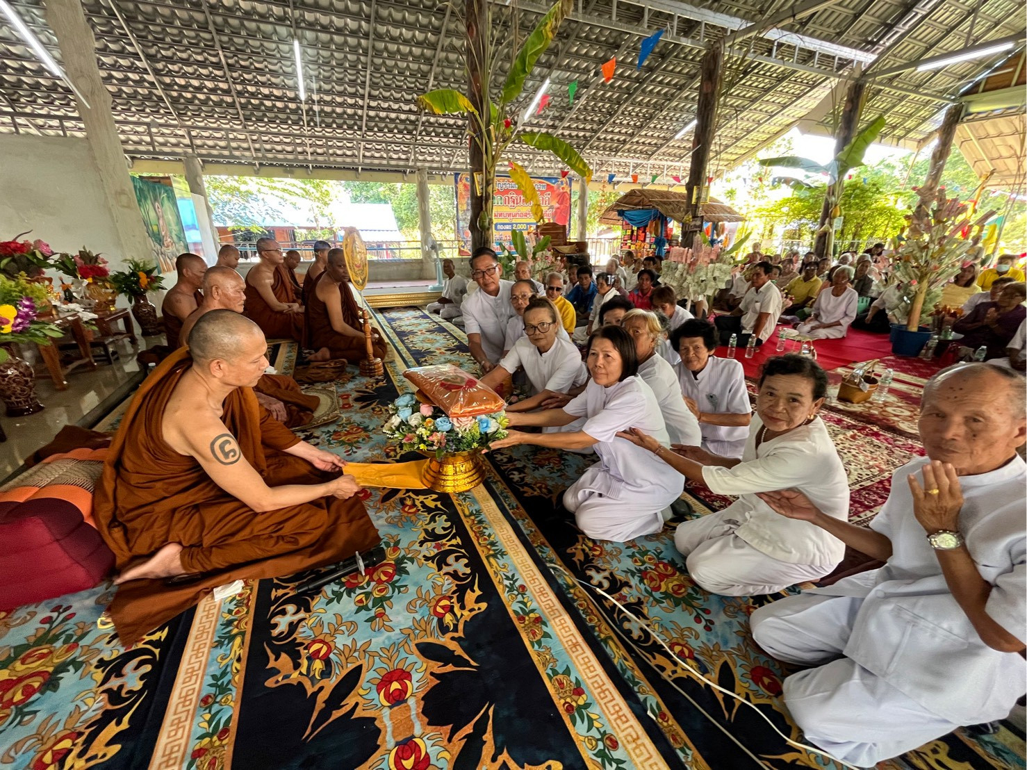 ภาพร่วมพิธีกรรมที่พักสงฆ์ป่าประเสริฐศรัทธา
