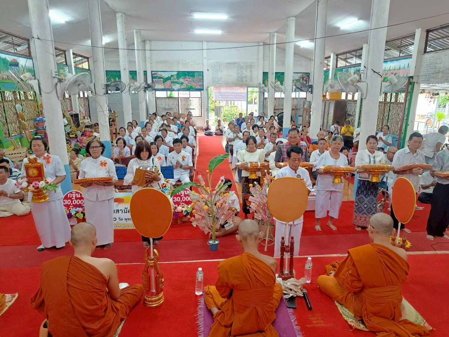 ภาพร่วมพิธีกรรมวัดโพธิ์งาม