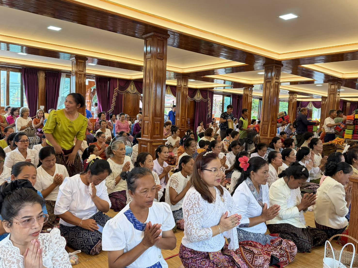 ภาพร่วมพิธีกรรมวัดยางคำ