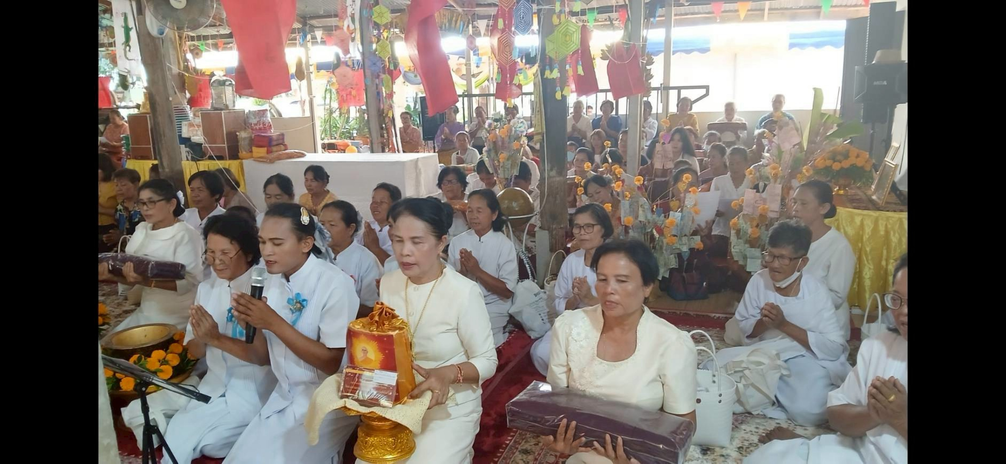 ภาพกล่าวคำถวายกฐินสำนักสงฆ์โนนจี่เจริญ